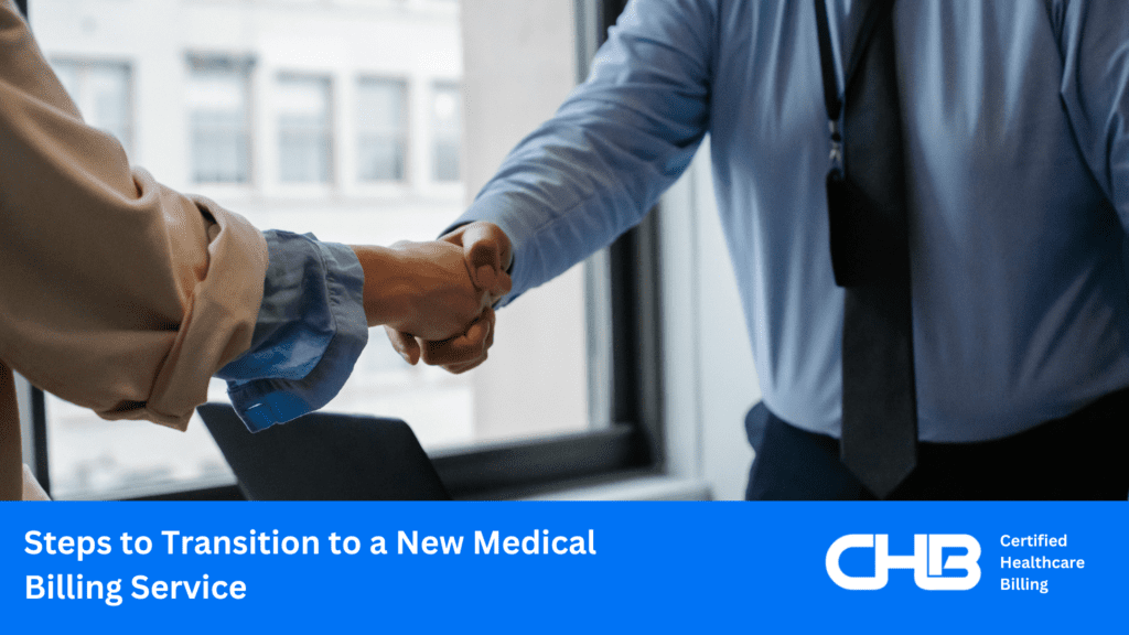 Steps to Transition to a New Medical Billing Service - Handshake between a practitioner and a medical billing company manager