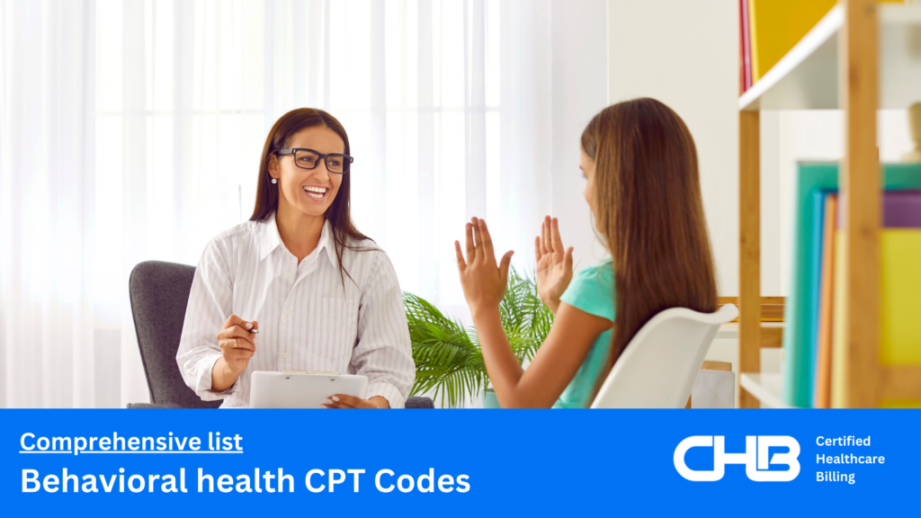 Behavioral health CPT Codes