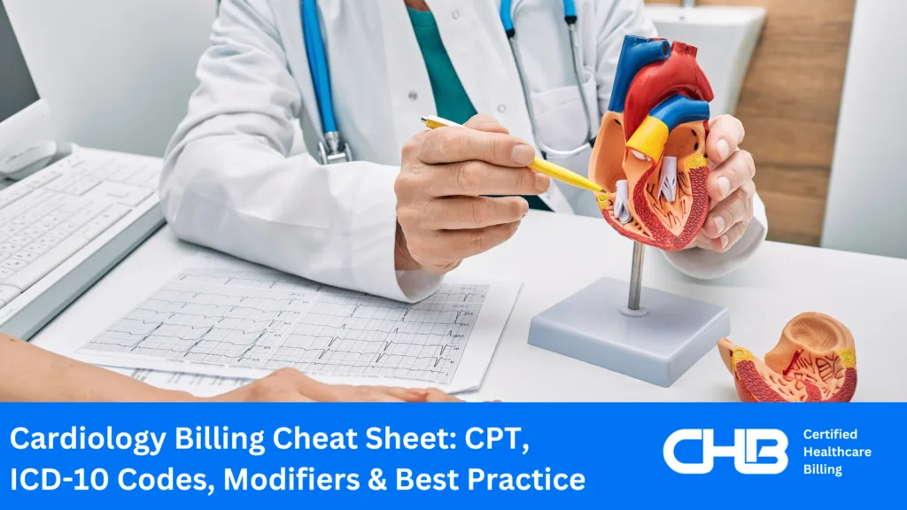 Cardiology Billing Cheat Sheet: CPT, ICD-10 Codes, Modifiers & Best Practice